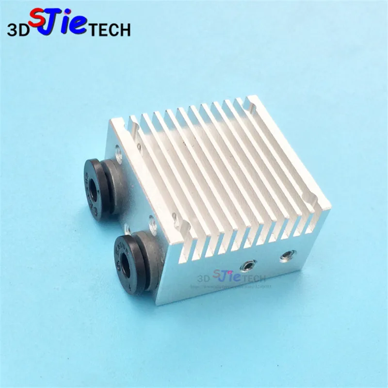 3D Printer parts Multi Color Cyclops/Chimera 2 In 2 Out j-head Tevo heatsink Aluminium Block black /silver