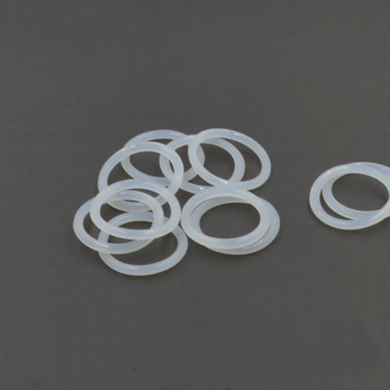 

10pcs 3.1mm wire diameter white silicone O-ring outer waterproof insulation rubber band 20mm-29mm outer diameter