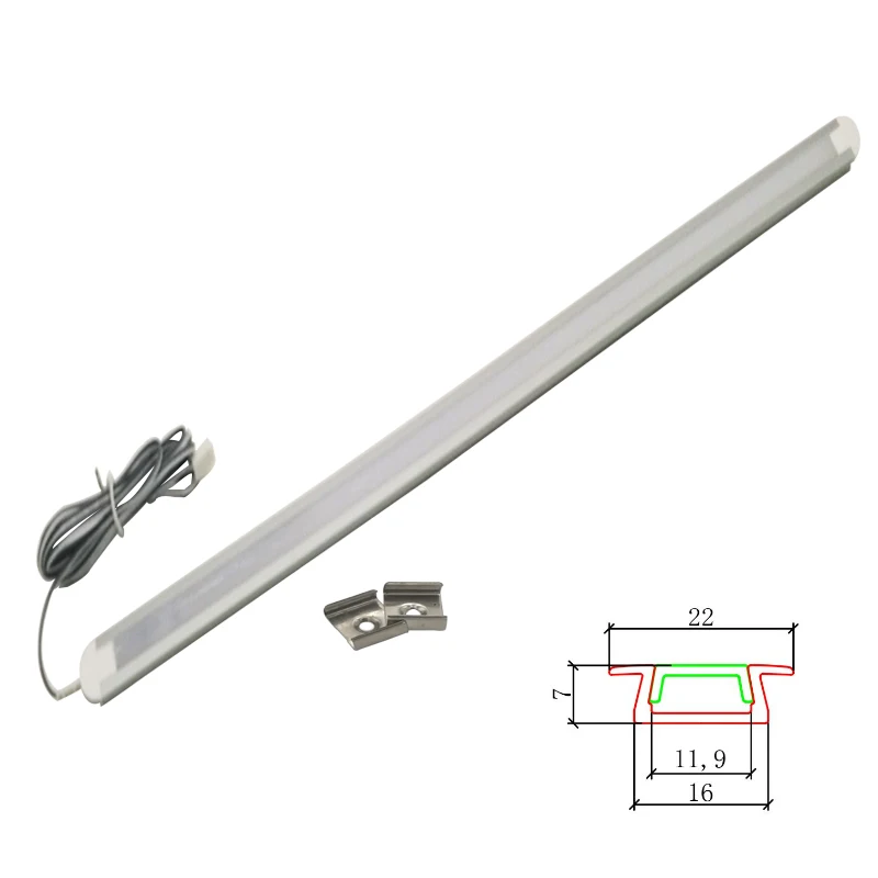 2pcs/lot 1meter DC12V Dimmable Touch Sensor Light  LED Strip Light Bar Night Lamp Cabinet Lights kitchen led under Tube lights