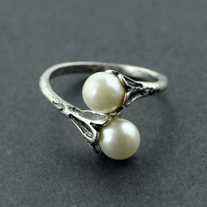 A Song Of Ice And Fire Daenerys Targaryen Flower Pearl Ring Fashion Woman Girl Jewelry Fan Gift