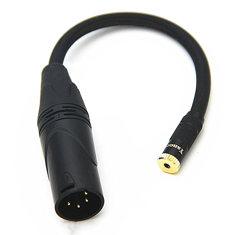 HIFI męski 4-pinowy bilans XLR do 3.5mm 2.5mm 6.35mm 4.4mm żeński kabel Audio DAC Stage 4 rdzeń XLR Adapter słuchawek kabel