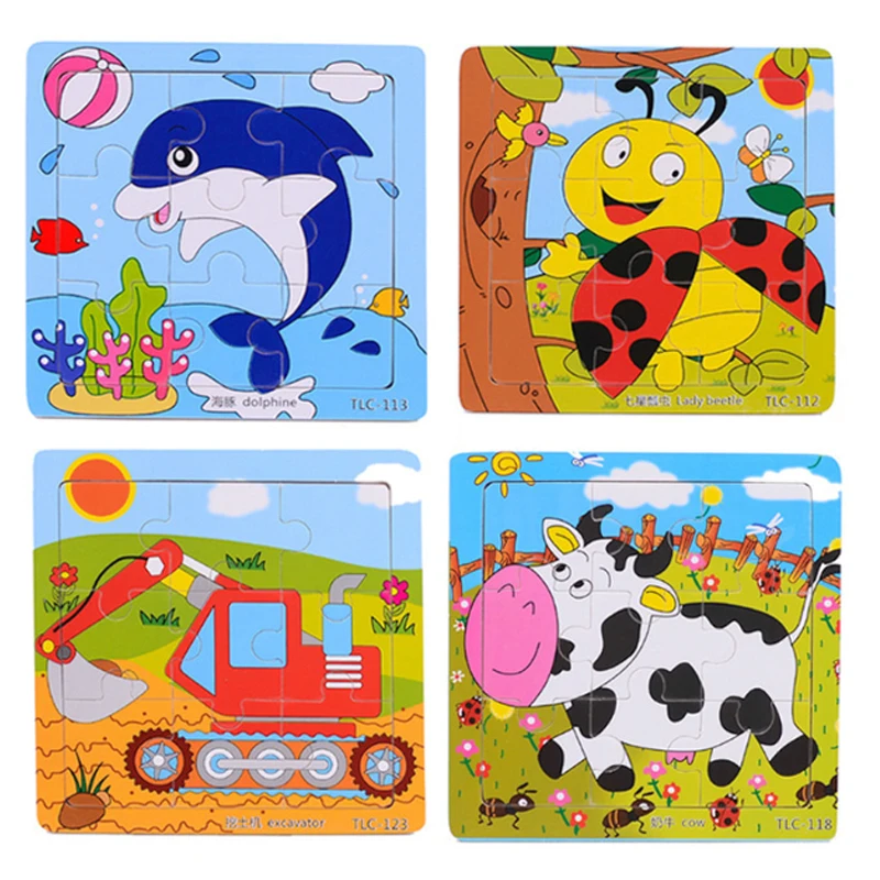 Free Wooden 3d Jigsaw Puzzle Learning Education Baby Kids Toys Wood Puzzles Toys For Children Educational Games Sale