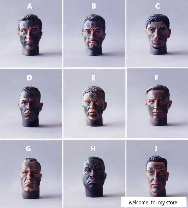 

3 шт./компл. 1:6 модель солдата Второй мировой войны 101 воздушно-десантного разделения/современные котики ВМС США, камуфляжная резьба на голову в джунглях