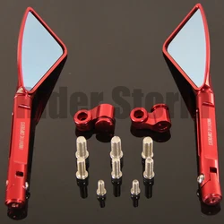 FOR DUCATI Monster 400/600/900/1100 M400 M900 S4R S4RS S2R 695 S DS motorcycle aluminum rearview Side mirror orange universal