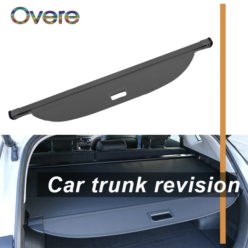 

Overe 1Set Car Rear Trunk Cargo Cover For Mercedes Benz GLC Car-styling Black Security Shield Shade Auto Retractable accessories