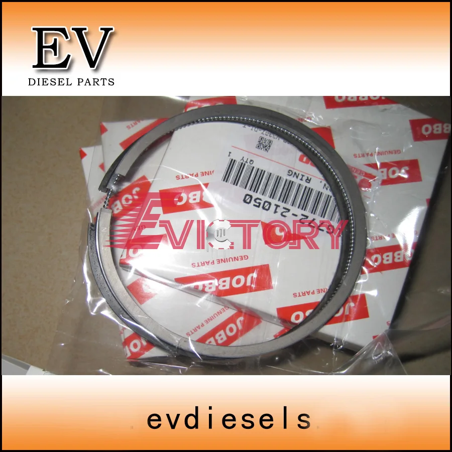 EV For Hiatch Excavator 4LE2 Piston piston ring full cylinder head gasket kit main/crankshaft bearing con rod bearing