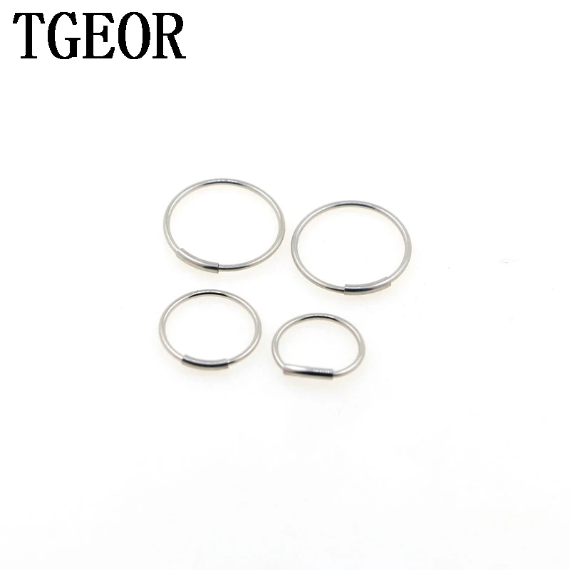 

Free shipping Hot NEW FASHION wholesale 20G 30pcs Septum Ring Stainless Steel O ring shape piercing nose ring