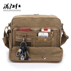 Multifunction Canvas Men Bags For Teenager Fashion Male Mochila Leisure Shoulder Bags High Quality Men Travel Bags 8 Color Bags