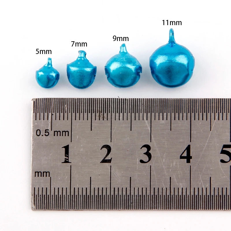 Wholesale100pc/50pc 6/8/10/12MM mieszane kolory luźne koraliki małe Jingle Bells prezent dekoracja bożonarodzeniowa kolorowe DIYCrafts Handmade — zdjęcie 5
