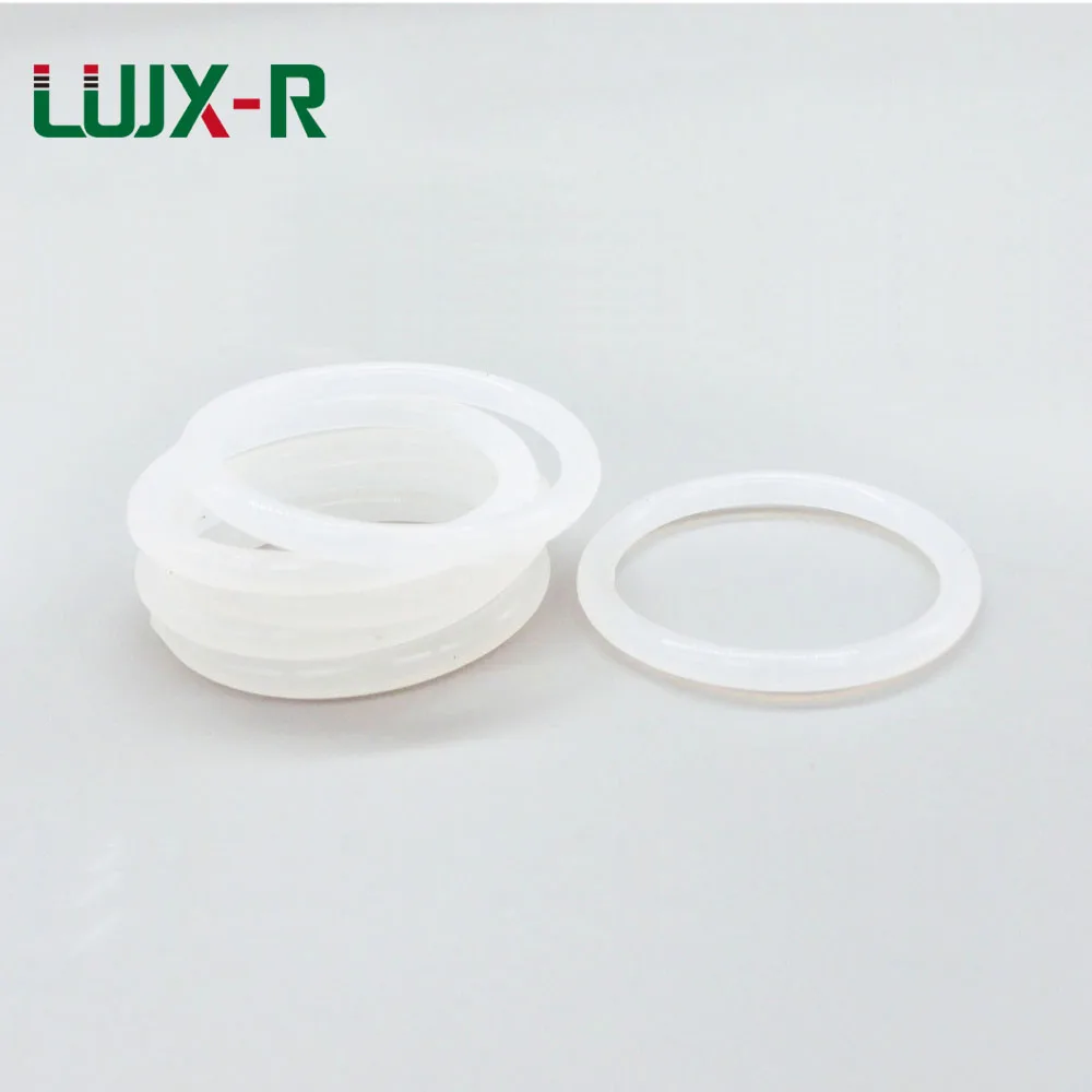 LUJX-R 3.5mm Thickness O Ringen Sealing Washer Food Grade White O-Ring Seal OD26/28/30/34/36/39mm Silicone Gasket O Ring Seal