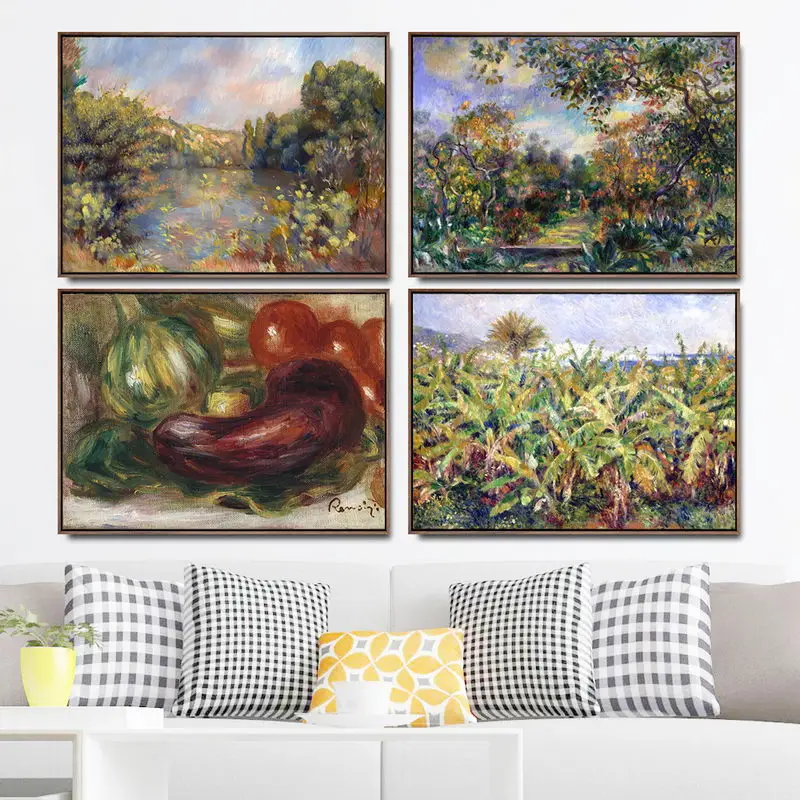 Home Decoration Art Wall Pictures Fro Living Room Poster Print Canvas Paintings French Pierre-Auguste Renoir 5 Oli painting