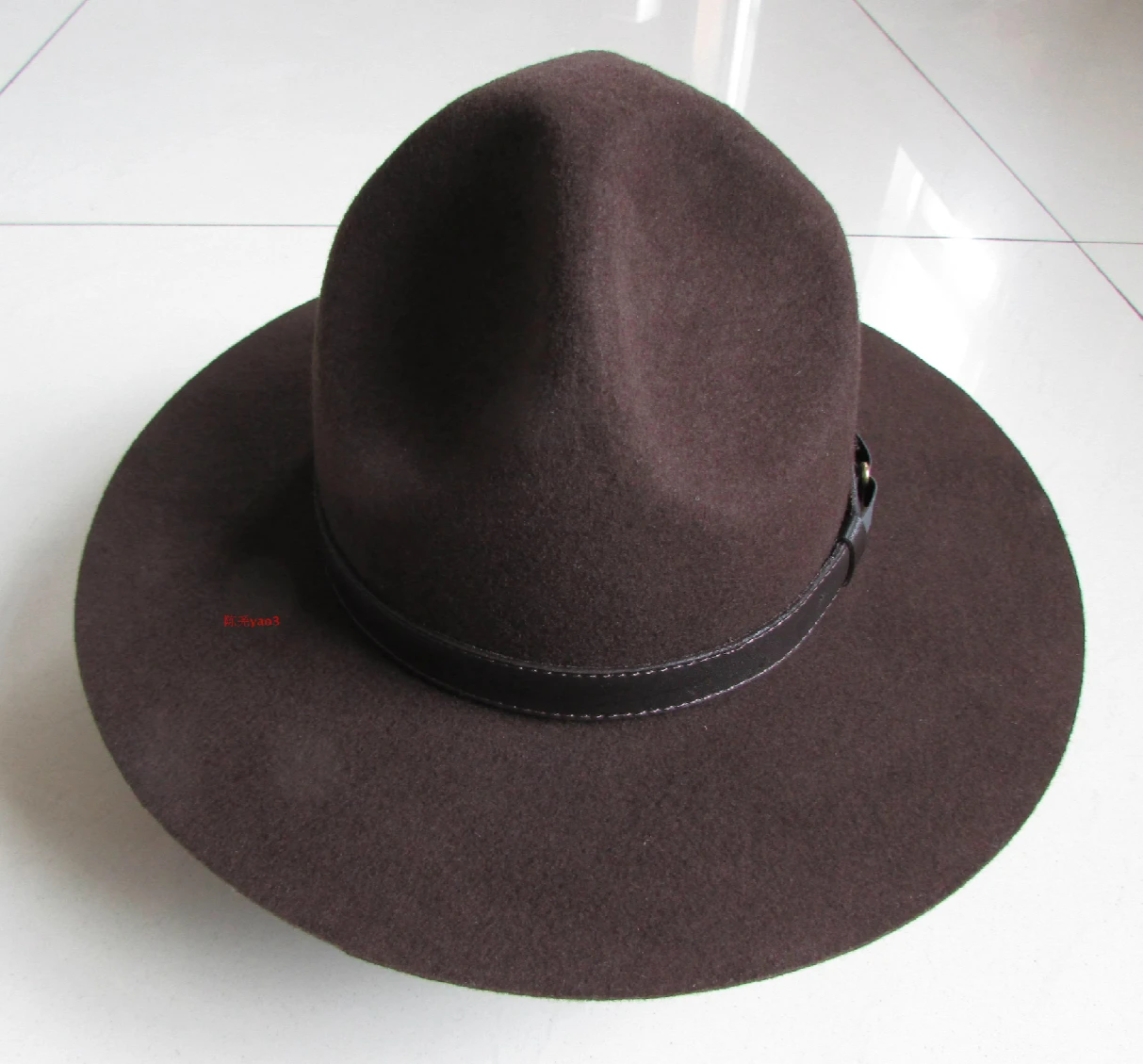 Men\'s Wool Fedoras Hat Male Individual Hat Three Hole Woolen Cap Australian Fedora Fashion Unisex Panama Jazz Hat B-8124