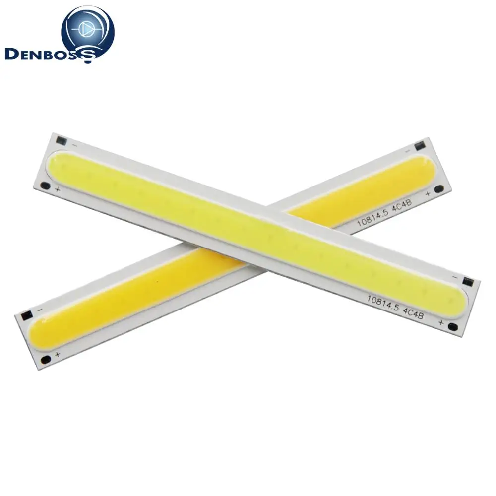 10pcs/Lot 108*15mm 5W LED COB Strip Module Light Source Manufacturer Lamp 12V DC Warm White Bar LED FLIP Chip Bulb for DIY Lamps