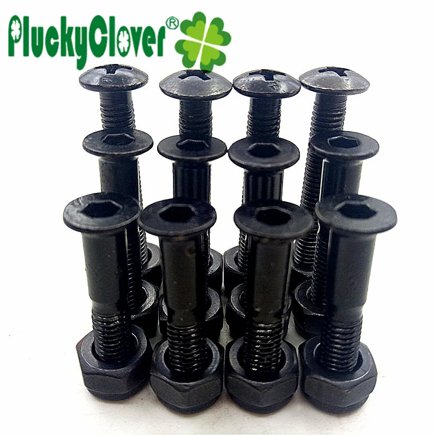 Tornillos para patinete Longboard, Tuercas de 25mm, 29mm, 33mm, accesorios de reemplazo para monopatín, camión, 8 Uds.