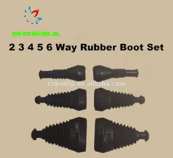 100pcs/lot 2 3 4 5 6 Way/Pin Superseal AMP/Tyco Rubber Waterproof Boots/Sleeve Connectors