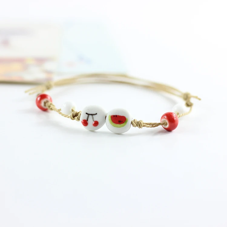 Women Ceramic bracelet student simple bracelets cartoon couple fashion jewelry bracelets & bangles for women #1356