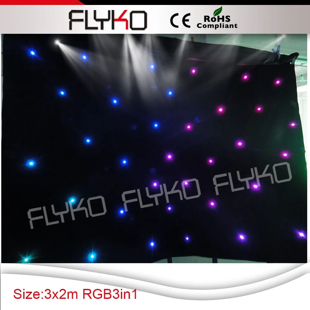 3X2M character display LED Star cloth Wedding party disco dj bar