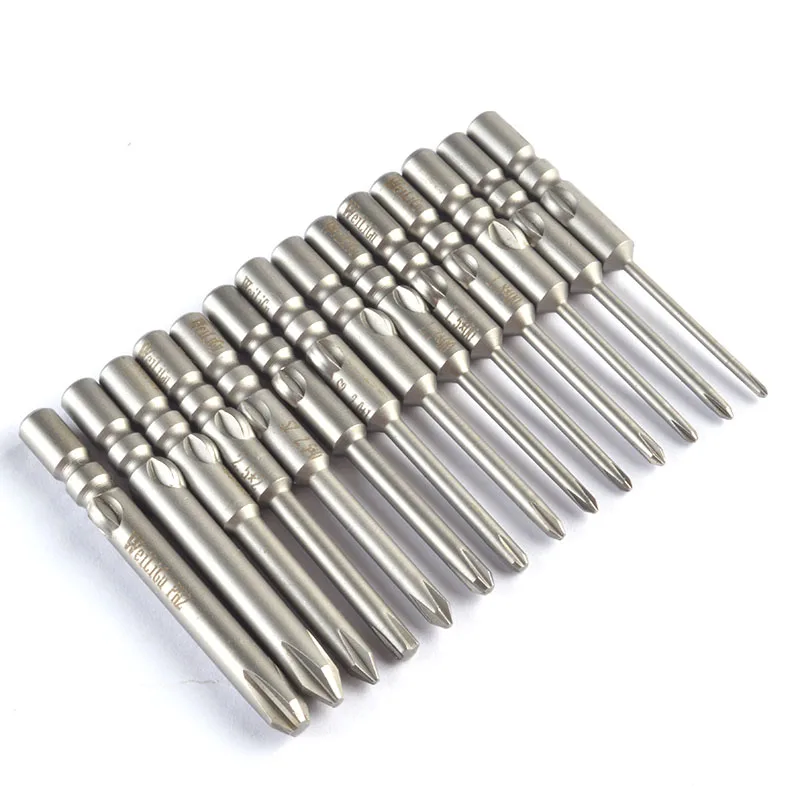 

16PCS 40mm Length 800 Electric Screwdriver bits 4mm Round Shank Magnetic Phillips Cross Screwdriver Bit Tool PH00 PH0 PH1 PH2