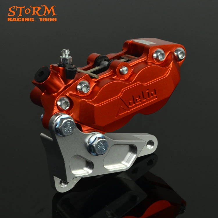 320MM Brake disc Adaptor Bracket 4 Pot Caliper HF6 For HUSQVARNA TE TC FE FC 125 250 300 400 450 ALL Model 2014 2015 14-15