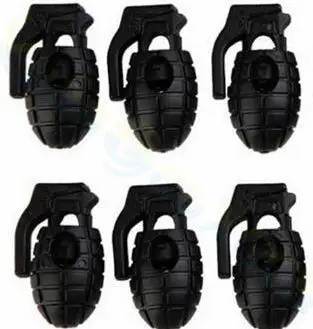 6pcs mini plastic type spring buckle shoelace anti Slip clasp shoelace buckle Outdoor hiking equipment tightening rope clip