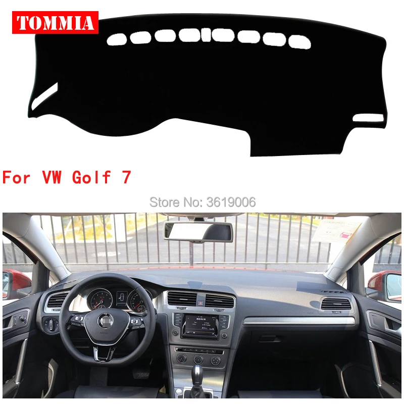 TOMMIA Interior Dashboard Cover Light Avoid Pad Photophobism Mat Sticker For Volkswagen VW Golf 7