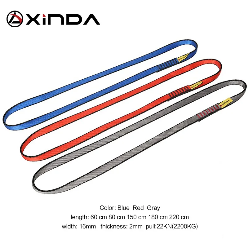 XINDA Professional Outdoor Rock Climbing Equipment Nylon Sling Belt Protective Supplies High Strength Wearable Belts