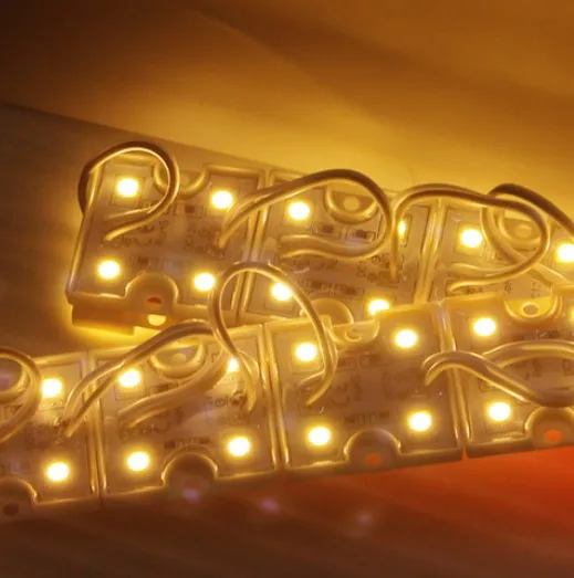 100pcs DC12V 5050 4 LED Modules White/Warm White IP65 Waterproof for LED Signs Advertisements