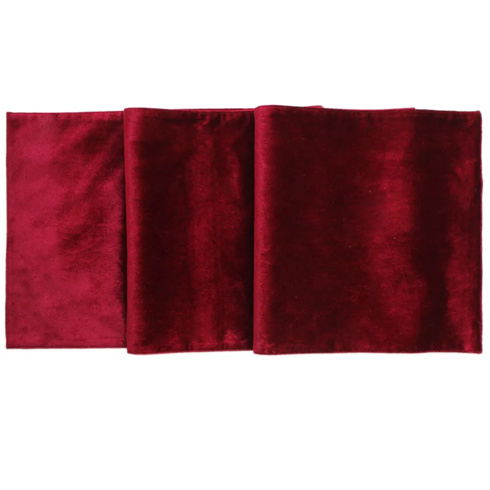 Free Shipping Christmas Velvet Table Runner Manufactured Red/green Runners