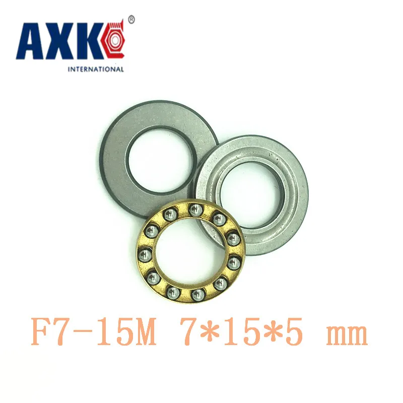 Rodamientos Axk 10PCS F7-15m Axial Ball Thrust Bearings 7x15x5mm Plane Bearing for Industrial Use