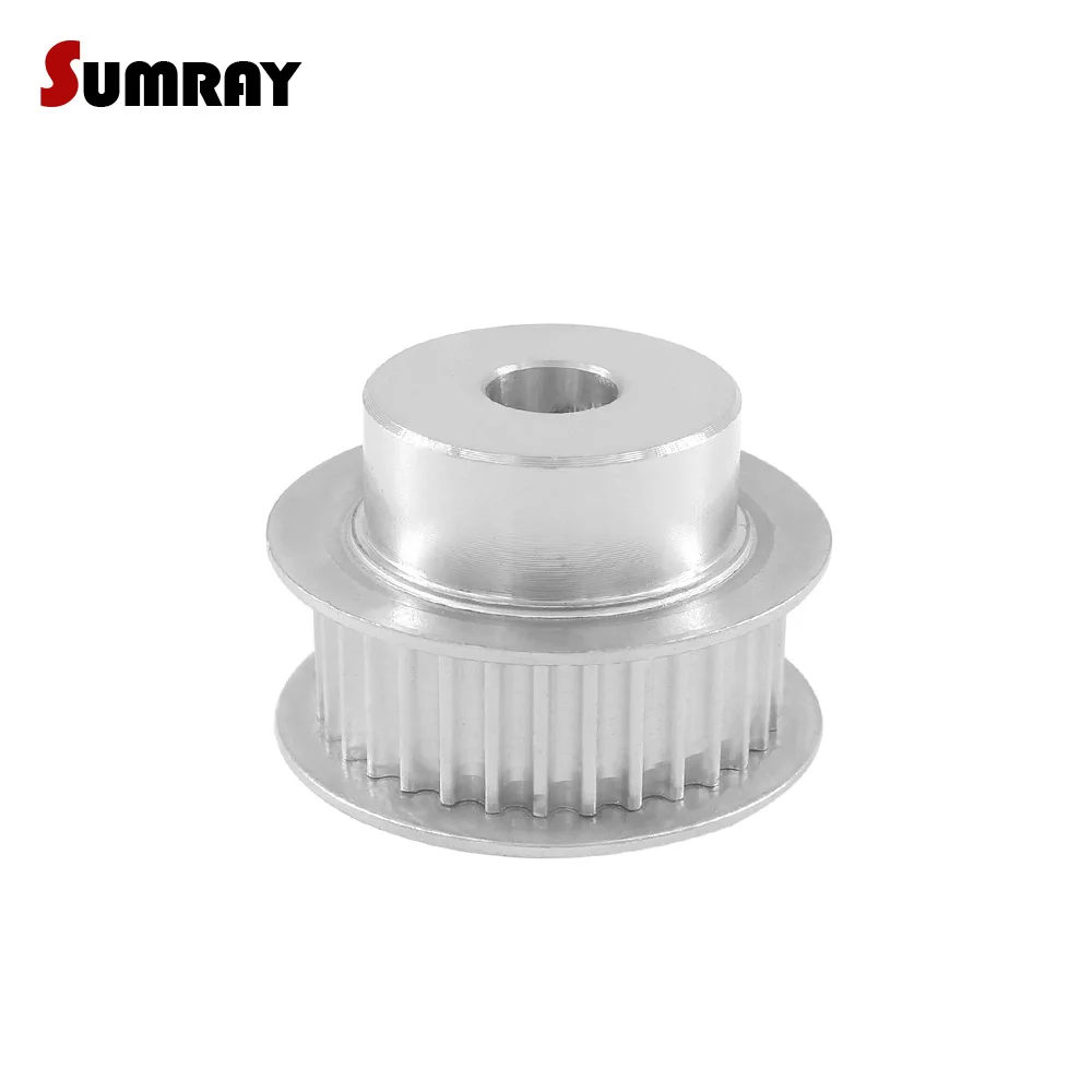 HTD3M 32T Timing Pulley 6/8/10/12/14/15/16mm Inner Bore 11/16mm Width 3M Aluminium Alloy Pulley Wheel for CNC Machine