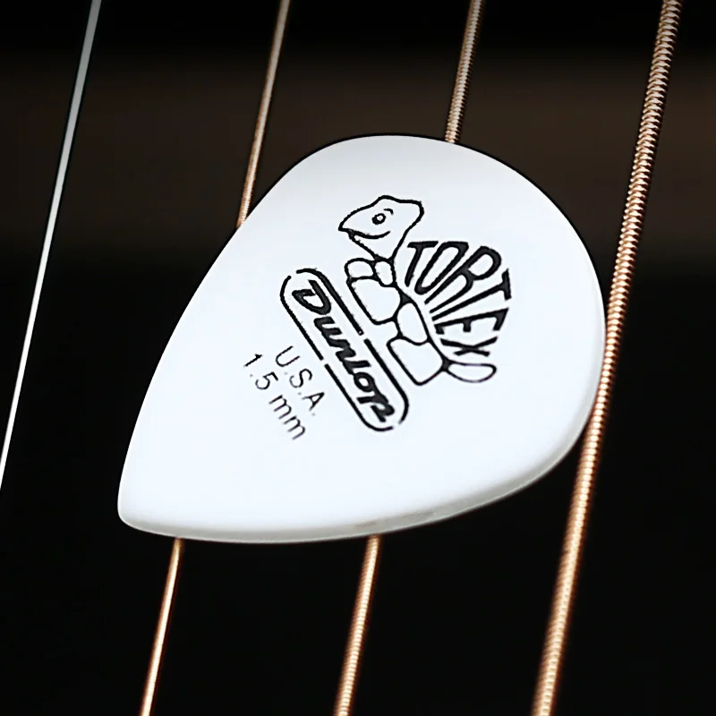 6pcs Dunlop Guitar Picks 478R Tortex White Jazz III Pick 0.73/0.88/1.0/1.14/1.35/1.5 mm, USA Original Guitar Accessories