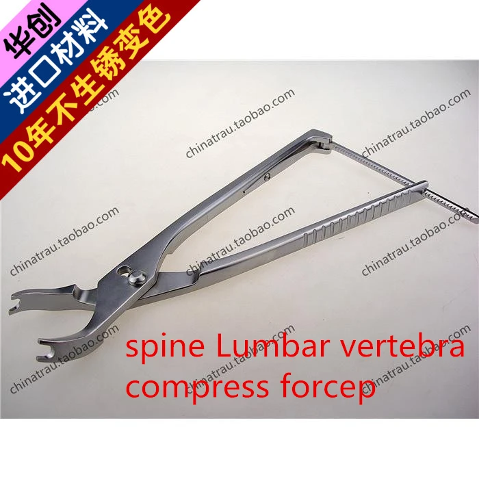 medical orthopedic instrument spine Lumbar vertebra compress forcep posterior fixator 5.0 6.0 screw rod system compressor pliers