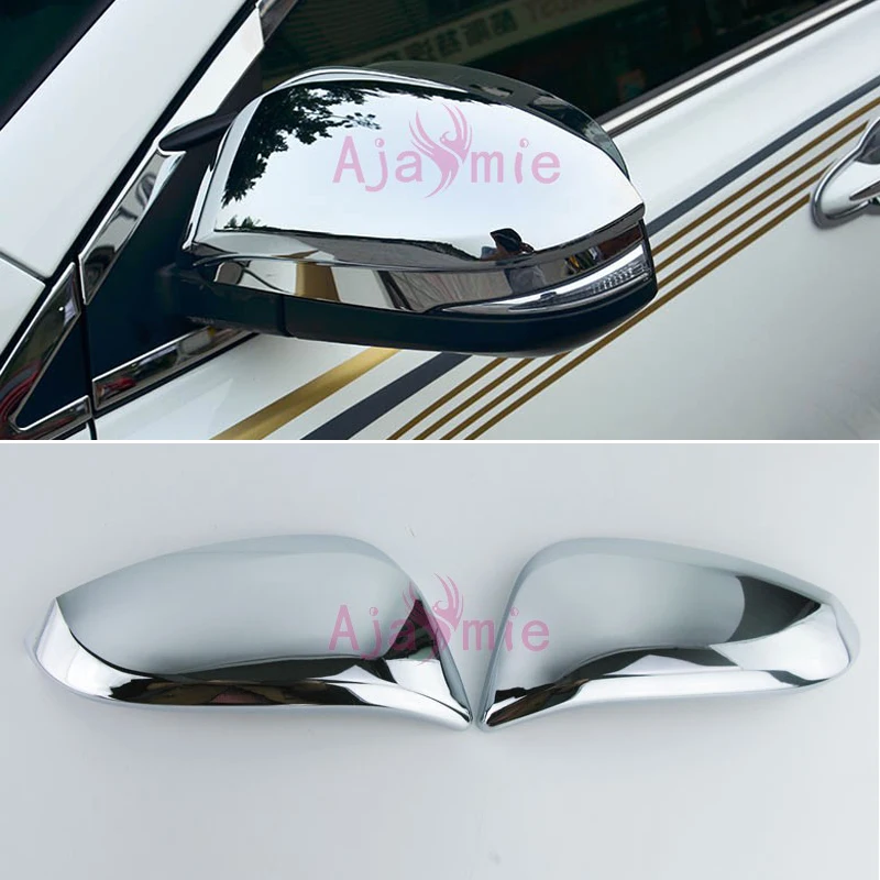 

Door Mirror Cover Rear View Overlay Rearview Trim Panel Chrome Car Styling 2015 2016 2017 For Toyota 4Runner Accessories