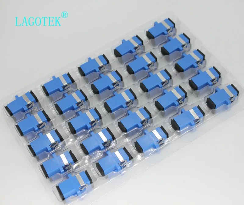 50/100/200/500pcs  SC UPC Simplex Single-mode Fiber optic Adapter SC Optical fiber coupler SC UPC Fiber flange SC connector