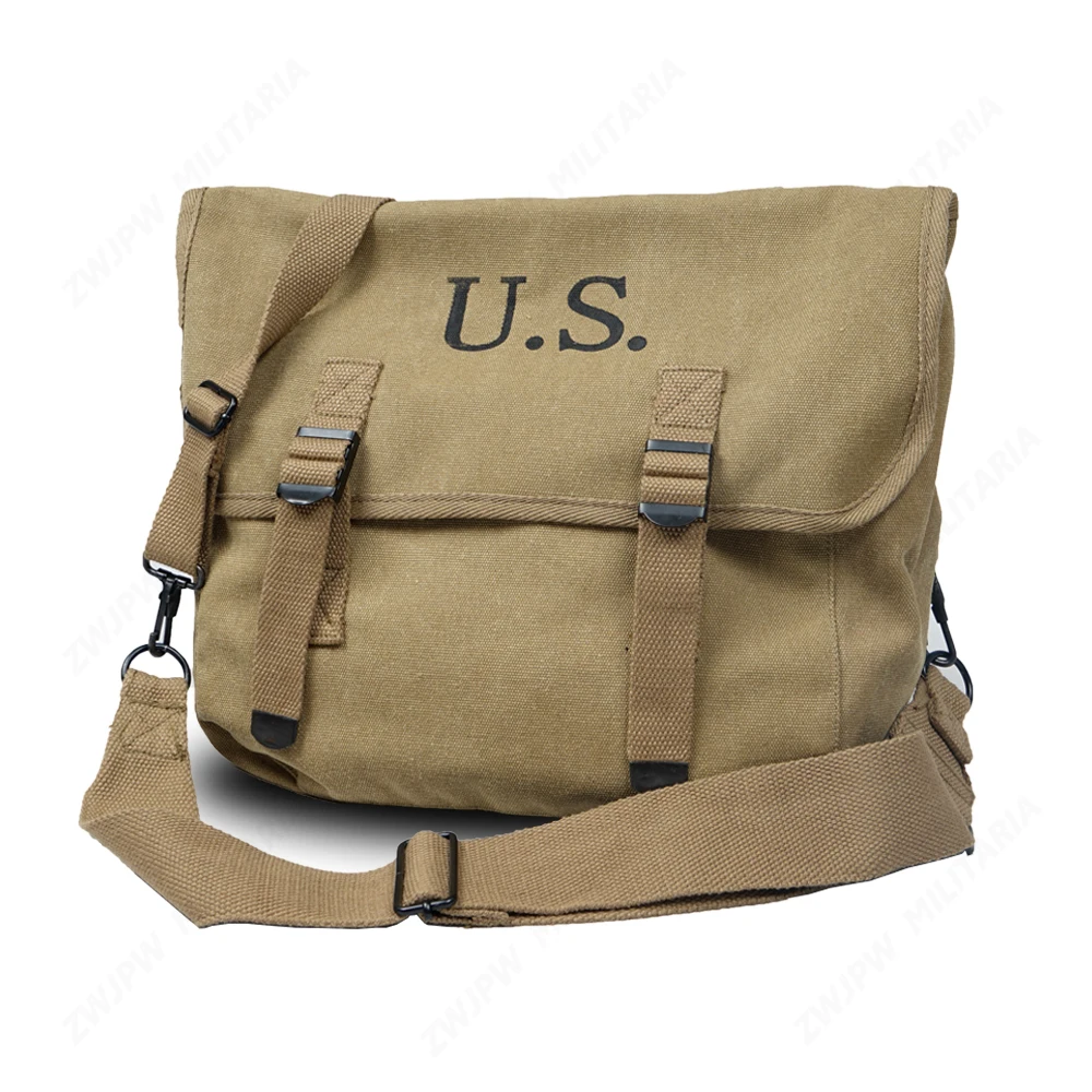 WWII WW2 US Army M1936 Haversack M36 Musette Field militar caza senderismo escalada Camping mochila bolsa