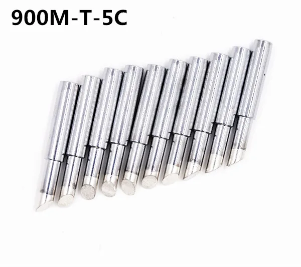 SZBFT 10 piece Lead-free Replaceable 900M-T-5C Soldering Iron Tips  For Soldering Station