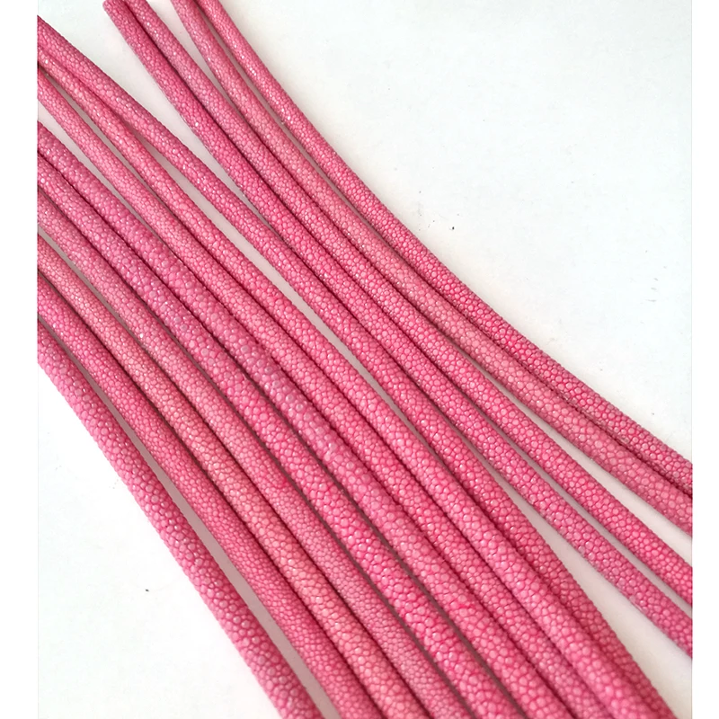 Beichong Wholesale 5MM Width 20cm Length sky blue Genuine Stingray Leather Cords For DIY Jewelry Making bracelet