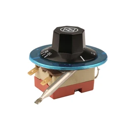 30-110 Degrees Celsius 250V 16A 2-pin Capillary Dial Thermostat - Normally Closed Switch for Water Heater Electric Oven