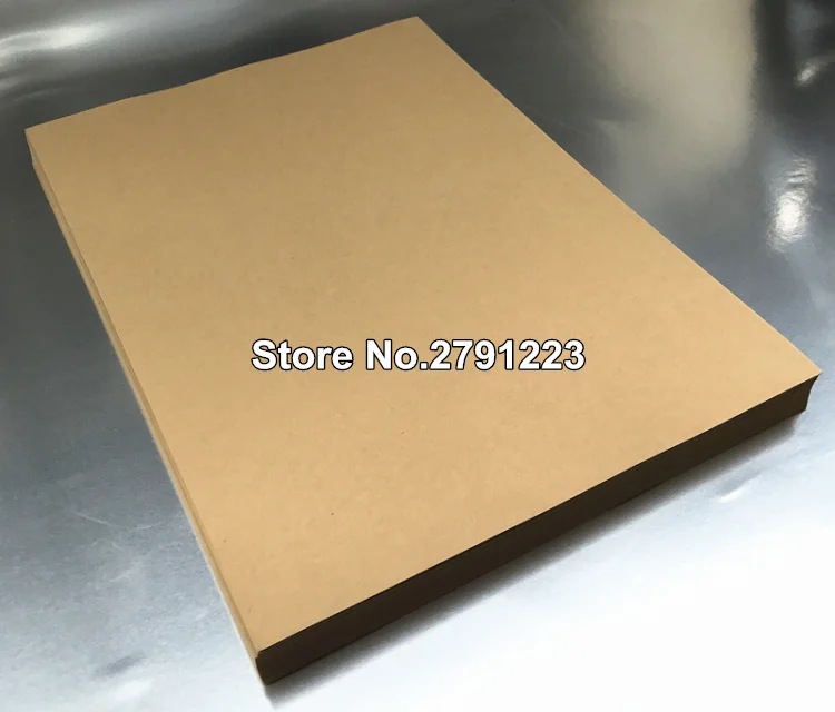 A4 Brown Kraft Paper Paperboard Cardboard Card Blank 100gsm 150gsm 50pcs/lot