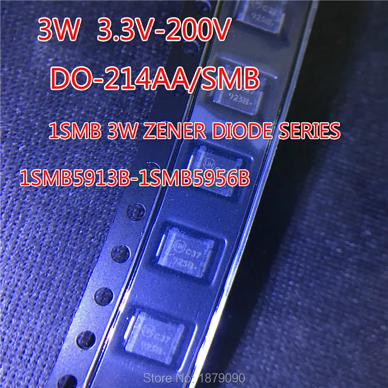 1SMB5929/5930/5931/5932/5933/5934/5935/5936/5937/5938/5941/5942/5943/5944B 15/16/18/20/22/24/27/30/33//36/39/47/51/56/62V 3.0W