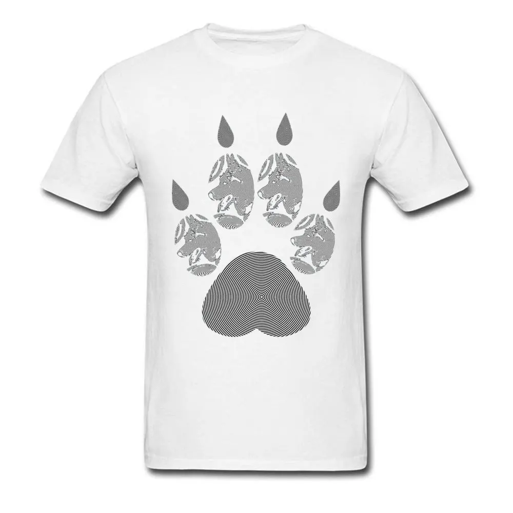 Husky Print Tops T Shirt Fashion Men Tshirt O Neck Modern Dog Short Sleeve 100% Cotton Mens T-Shirt Casual Tops Tees Wholesale