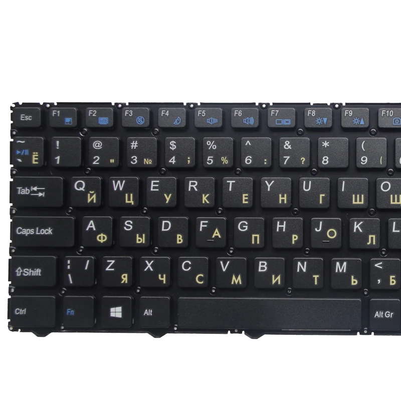 GZEELE Russian Keyboard For Clevo WA50SFQ WA50SHQ WA50SJQ WA50SRQ series Laptop Russian MP-13Q56SU-4301 6-80-WA500-281-1 black