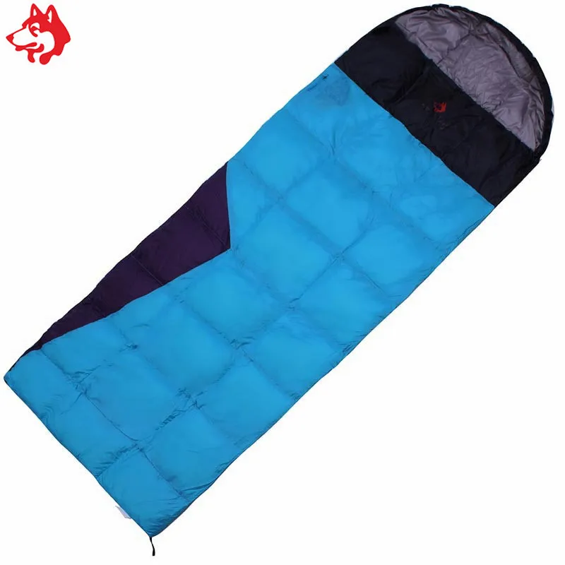 550g duck down filling 380T nylon polyester fabric Orange/Blue envelope outdoor hiking camping 1.15kg duck down sleeping bags