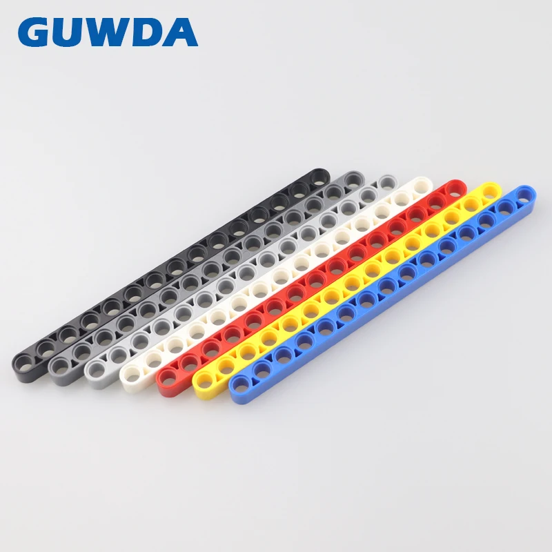 50PCS Technical Parts Liftarm 1x15 Thick Bulk Bricks DIY Truck Crane Accessories Compatible MOC Building Blocks Toys 32278