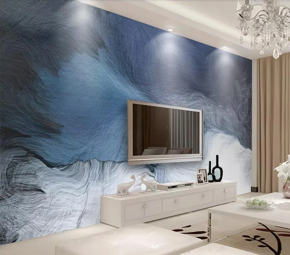 Decorative wallpaper Simple line background wall