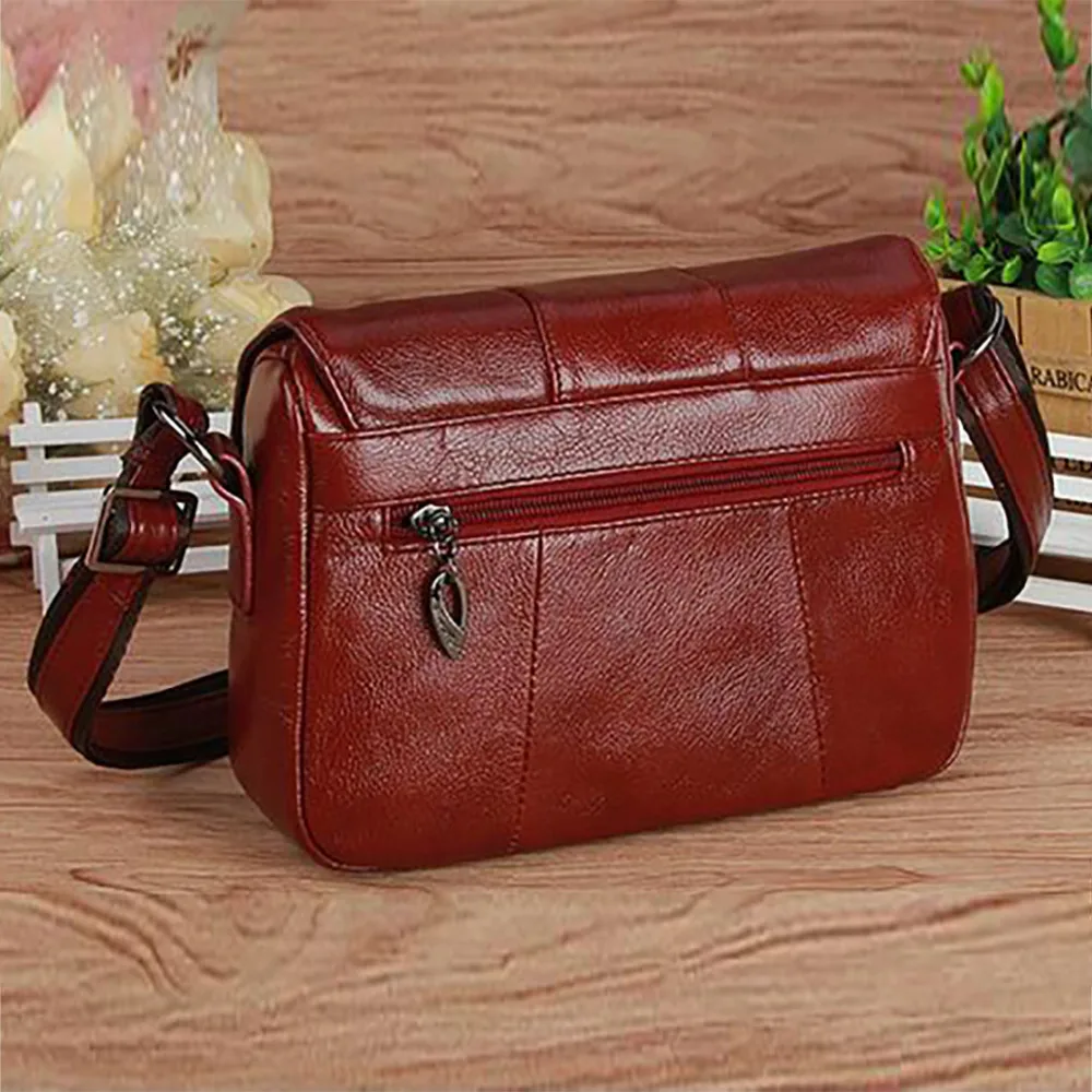 Made Of Genuine Natural Leather Women Messenger Bag Famous Brand Casual Ladies Satchel Hobo Crossbody Shoulder Travel Bag New