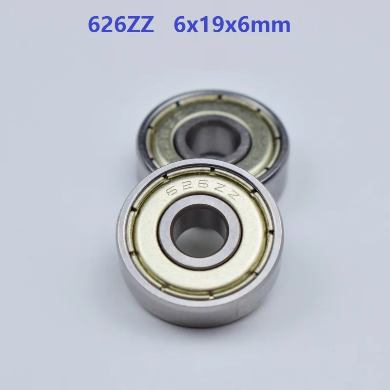 

500pcs/lot 626ZZ 626-ZZ 626 ZZ 2Z 6*19*6 Deep Groove radial Ball bearing Miniature double shielded Ball Bearings 6x19x6 mm 626Z