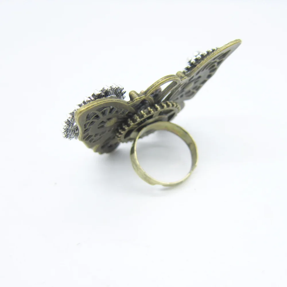 Popular Butterfly Steampunk Gears Vintage Ring