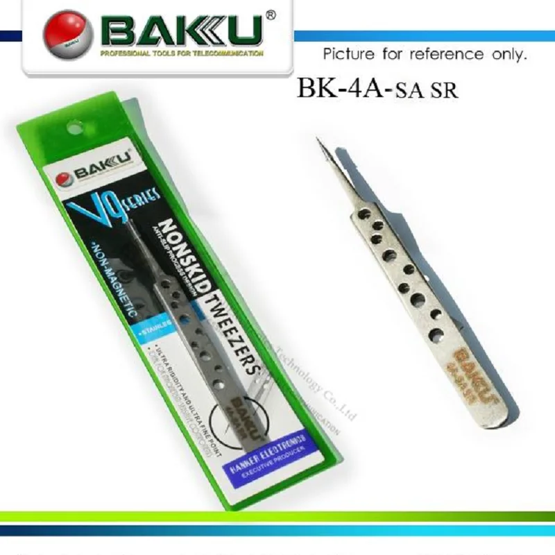 ملاقط غير قابلة للانزلاق BK 4A-Sa SR ، نقطة دقيقة وصعبة فائقة ، فولاذ غير مغناطيسي