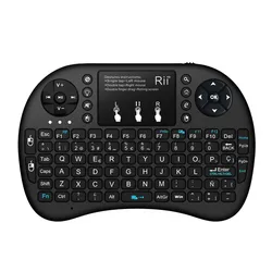 Rii mini i8+ English Version Wireless Backlit Keyboard with Touchpad for PC Smart Android TV Set Top Box